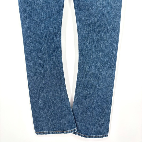 Vintage 00s Levi's 504 Slouch Flare Jeans Sz 5 Y2K Low Rise Stretch Embellished - Picture 10 of 14